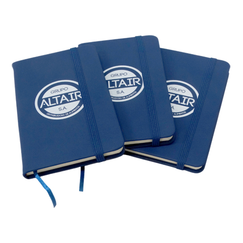 Agenda Azul con el logo Altair